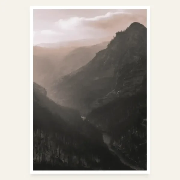 Kanjon Tare ujutro - slika za zid