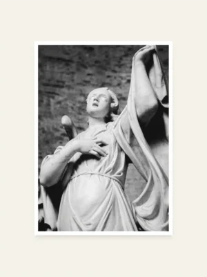 Statua žene - slika za zid
